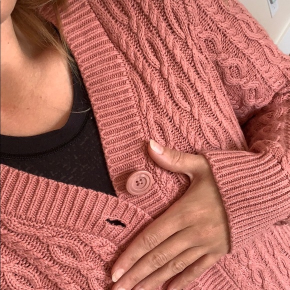 Thick Maxi Button Cardigan Large - Picture 3 of 8